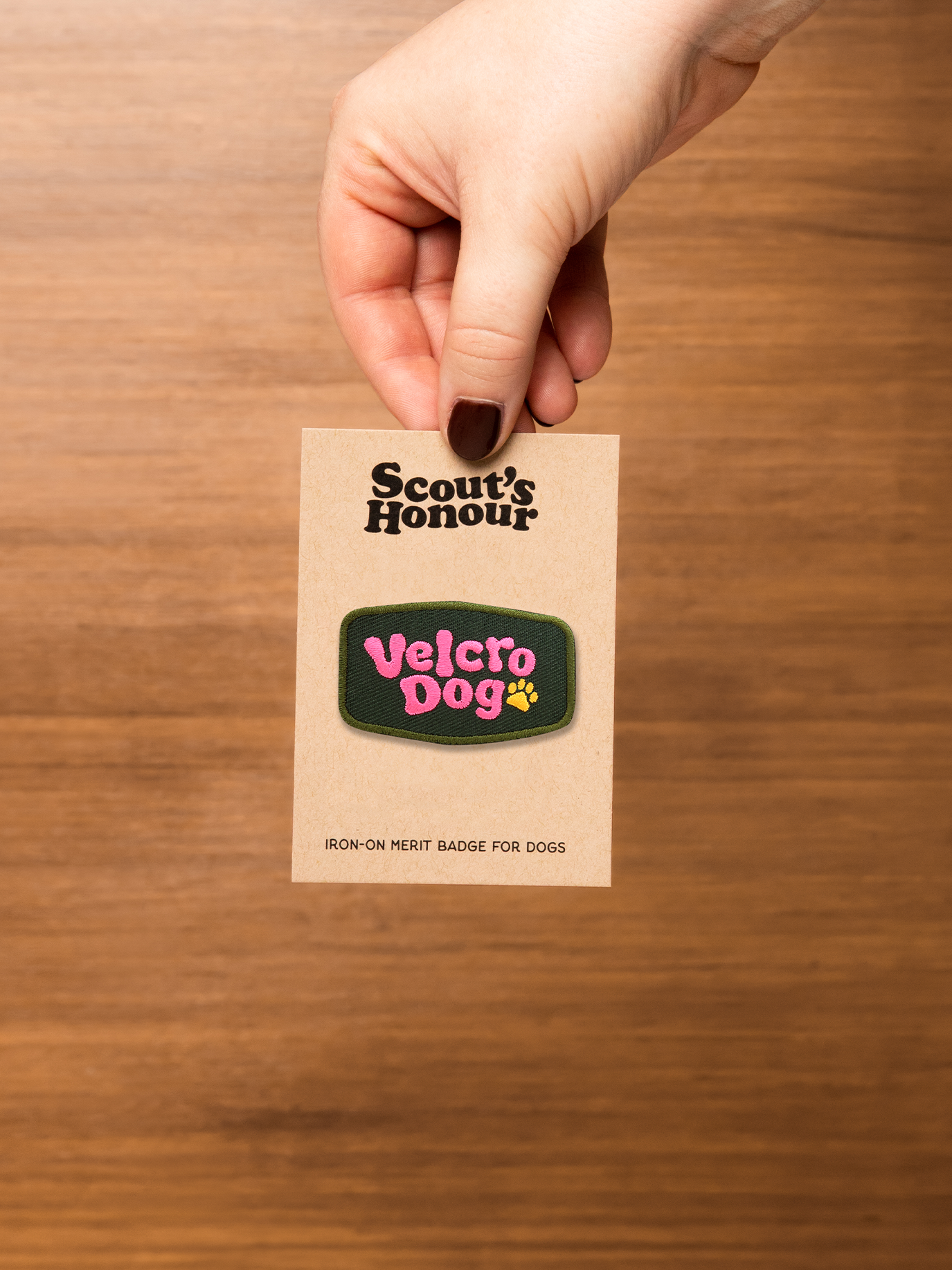 Velcro Dog Iron-On Patch