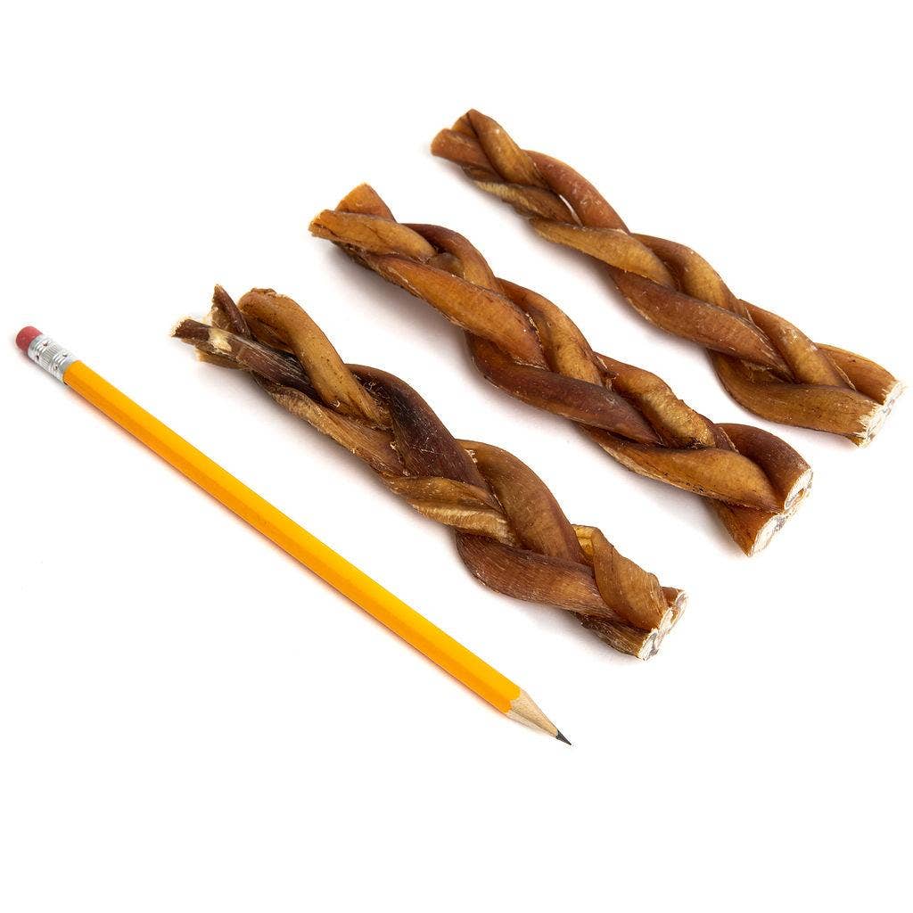 Braided Bully Sticks - 6" Very Low Odor