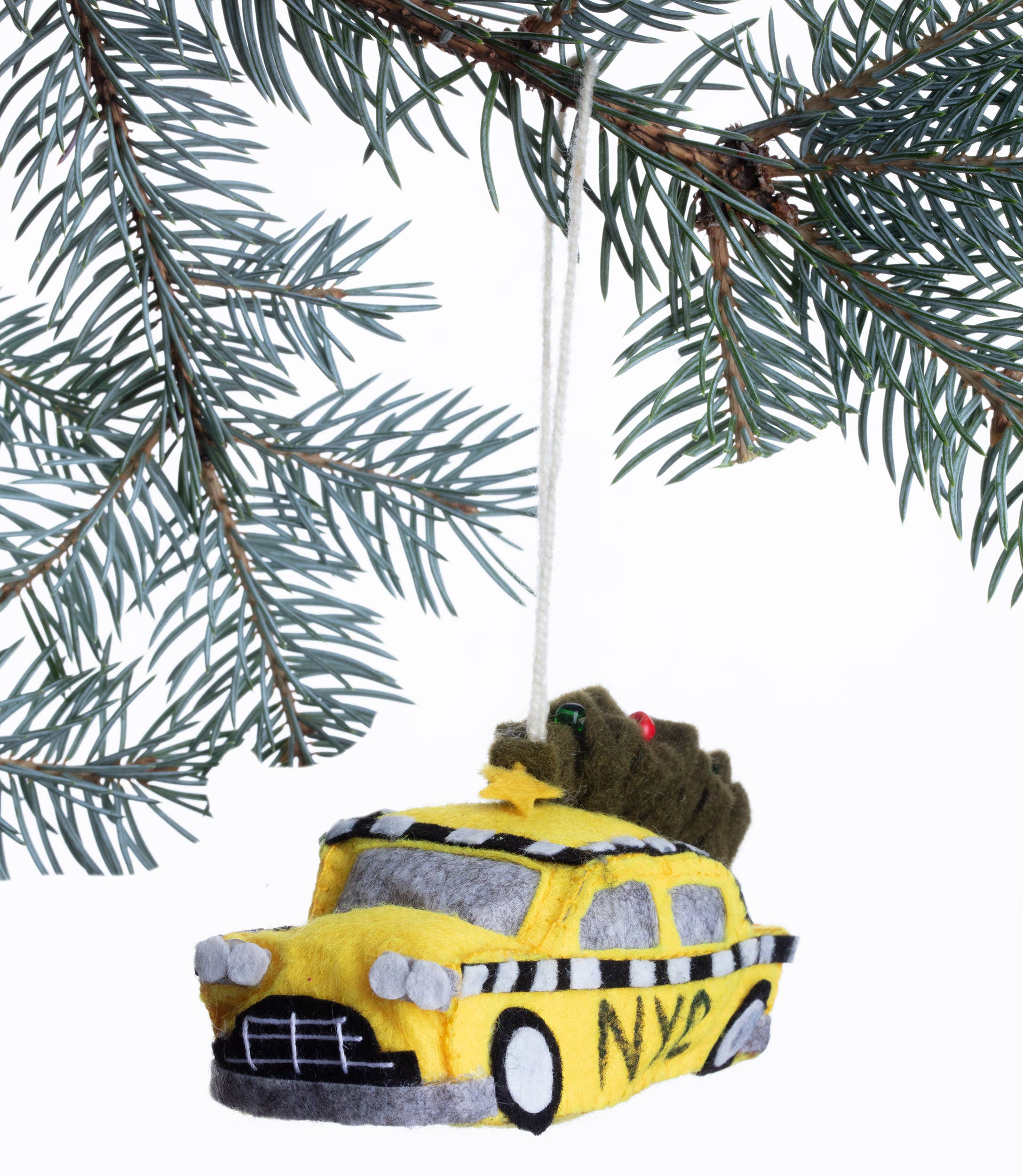 NYC Taxi & Tree Ornament