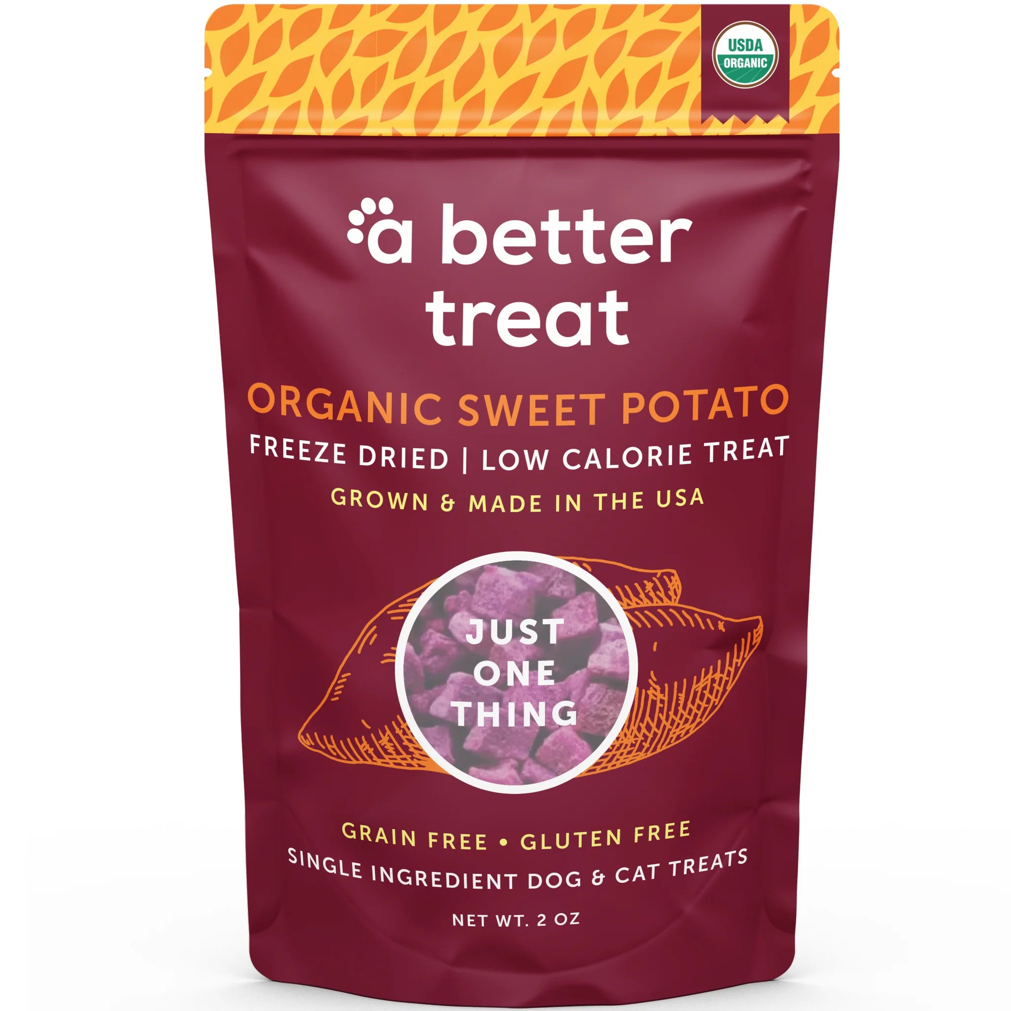 Freeze Dried Raw Organic Purple Sweet Potato Dog and Cat Treats