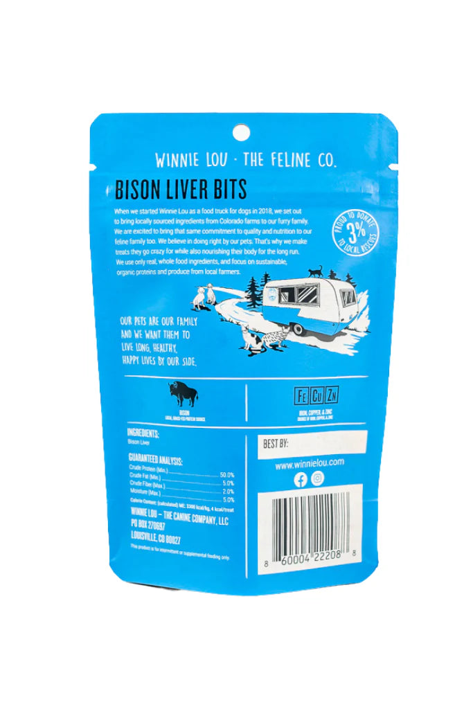 Bison Liver Bits Cat Treats