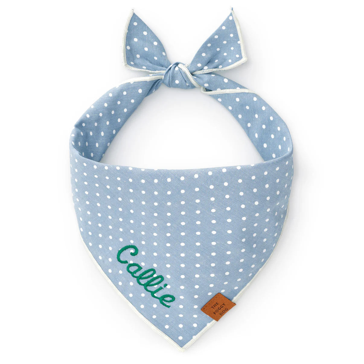 Chambray Dots Dog Bandana