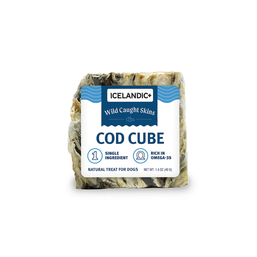 Cod Skin Large Cube Dog Treat