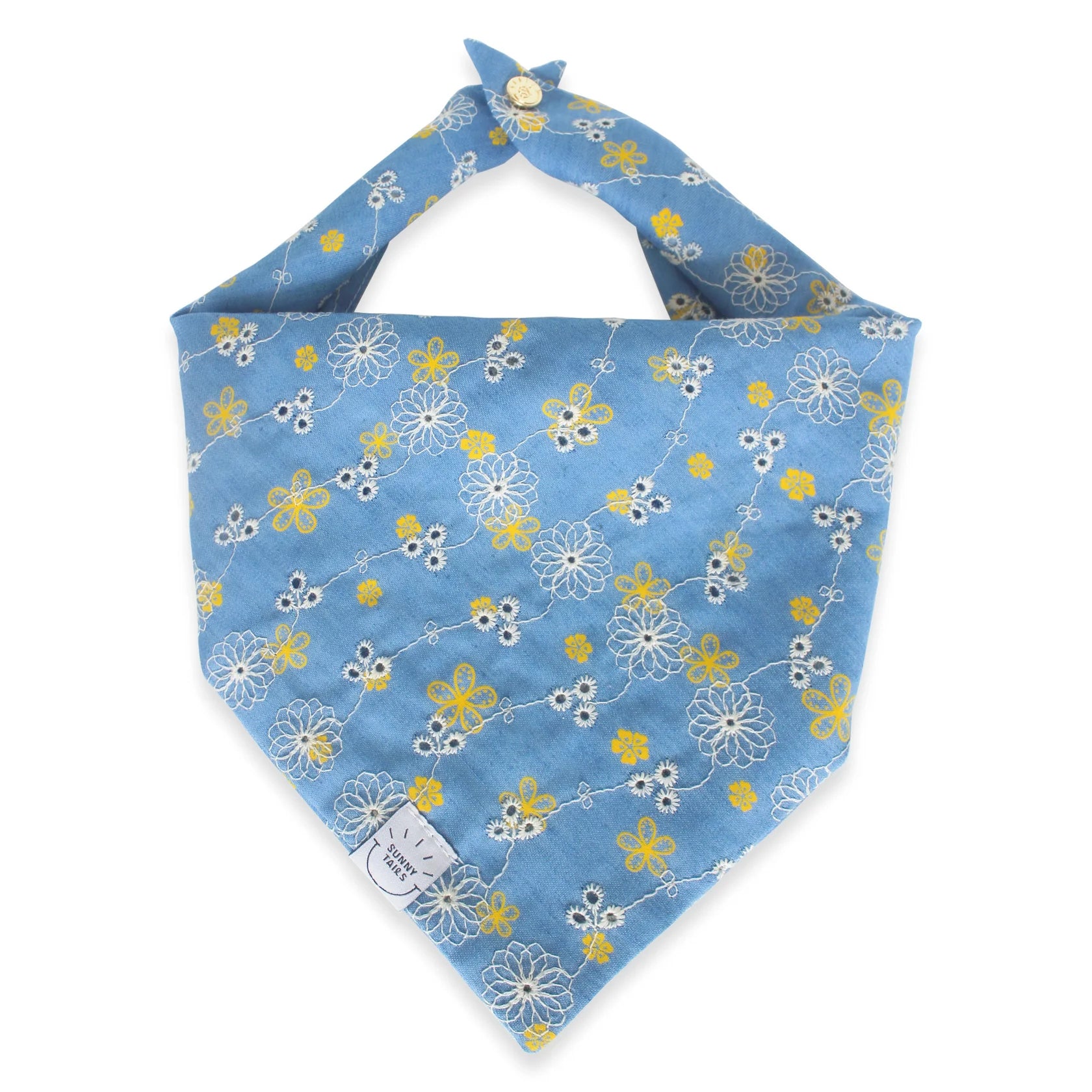 Denim & Daisies Dog Bandana