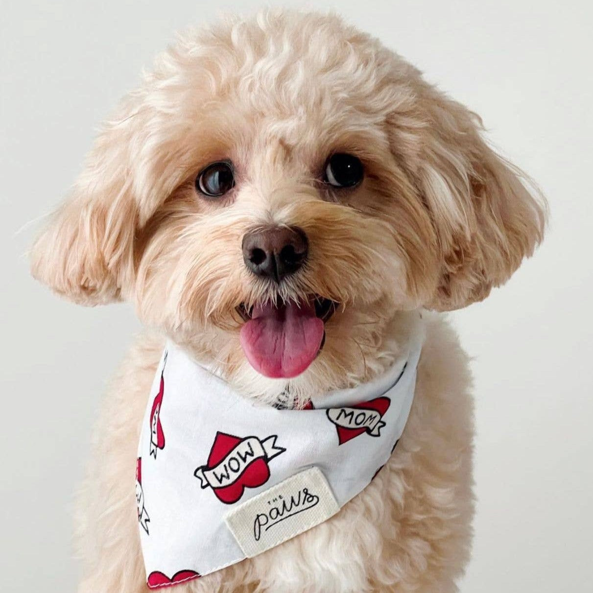 Love Mom Dog Bandana