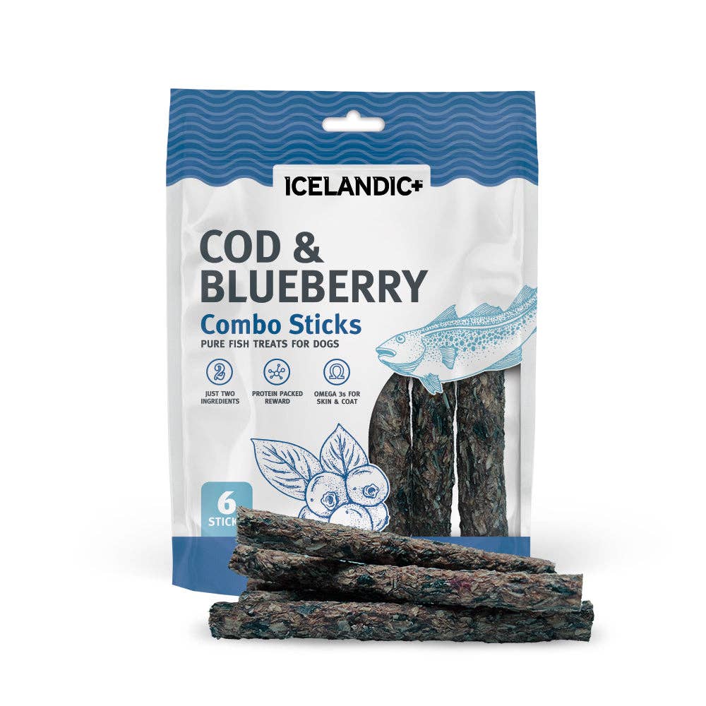 Cod & Blueberry Combo Sticks for Dogs