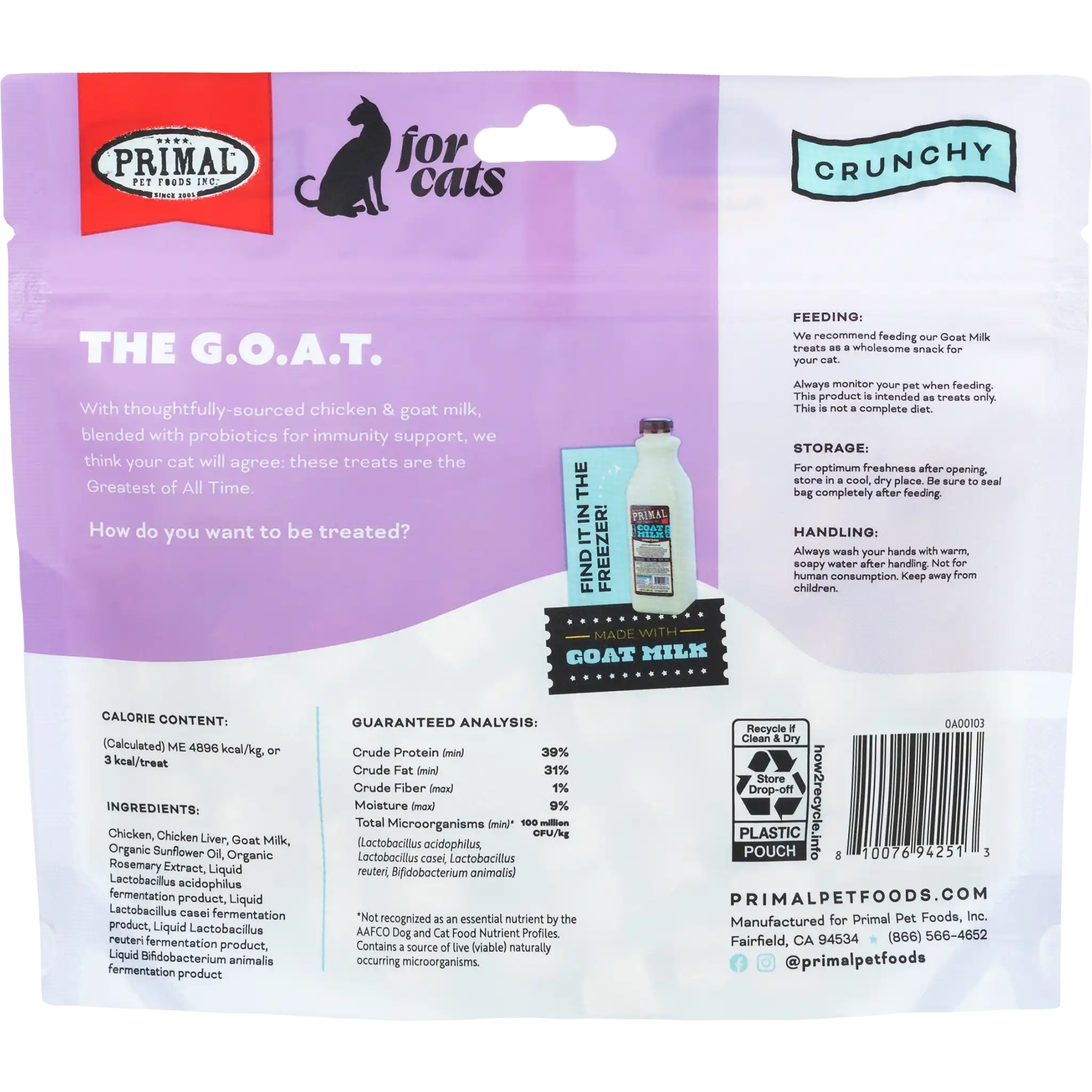 The G.O.A.T. Chicken Cat Treats