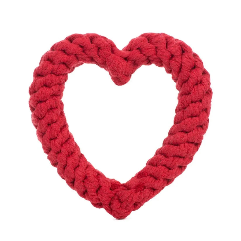 Heart Rope Dog Toy