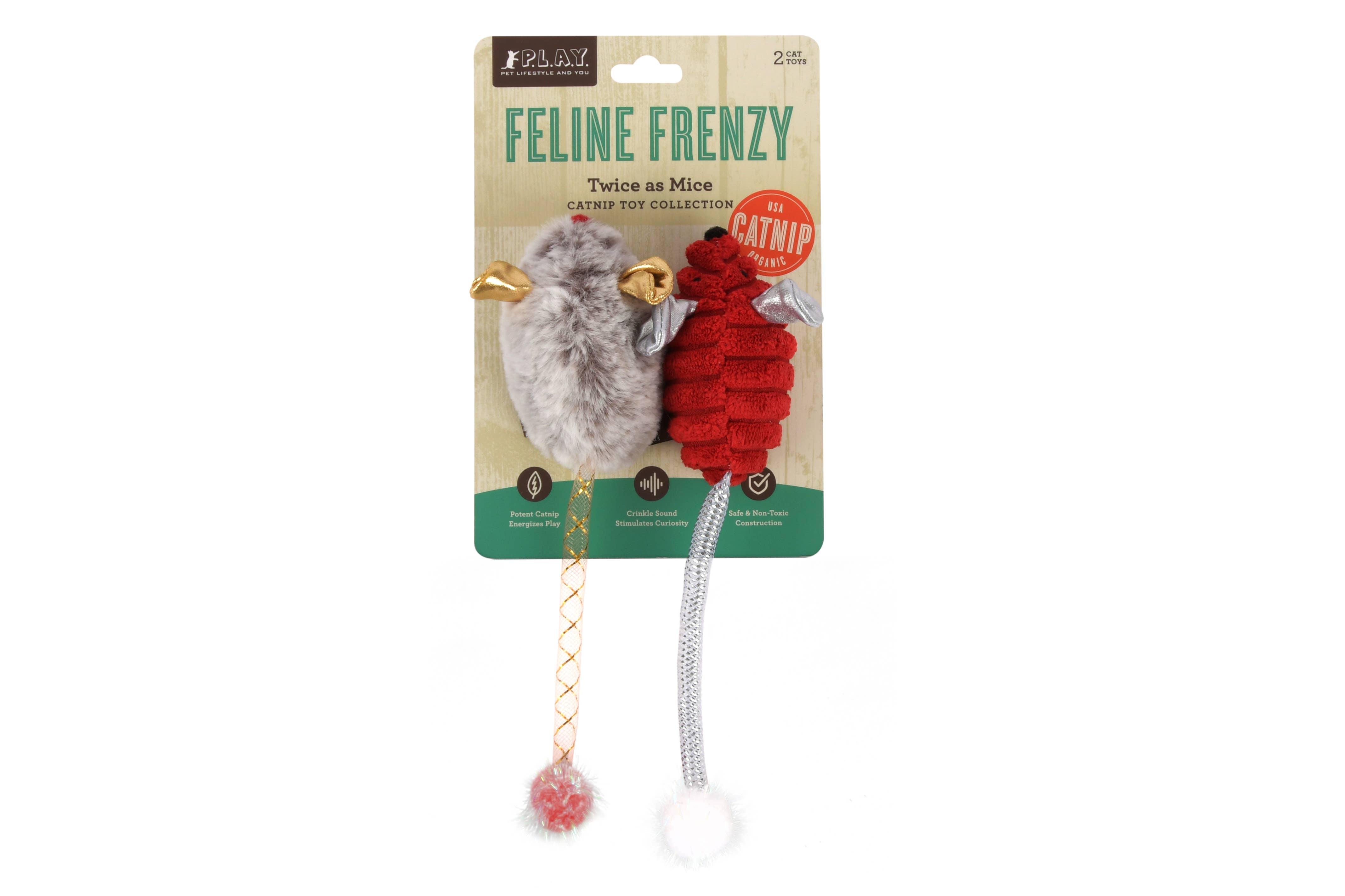 Feline Frenzy Twice as Mice Toy Set