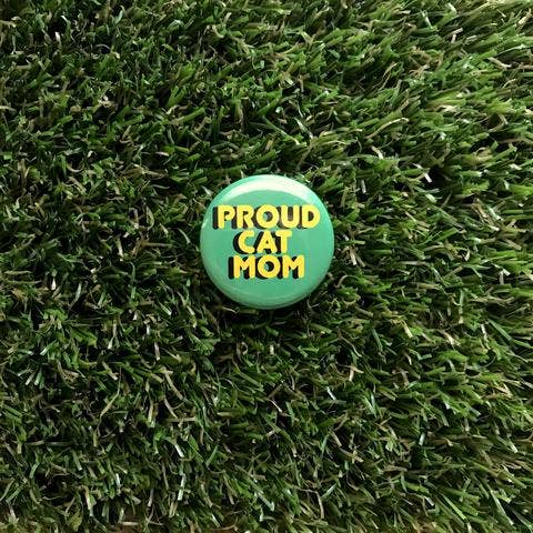 Proud Cat Mom Pin