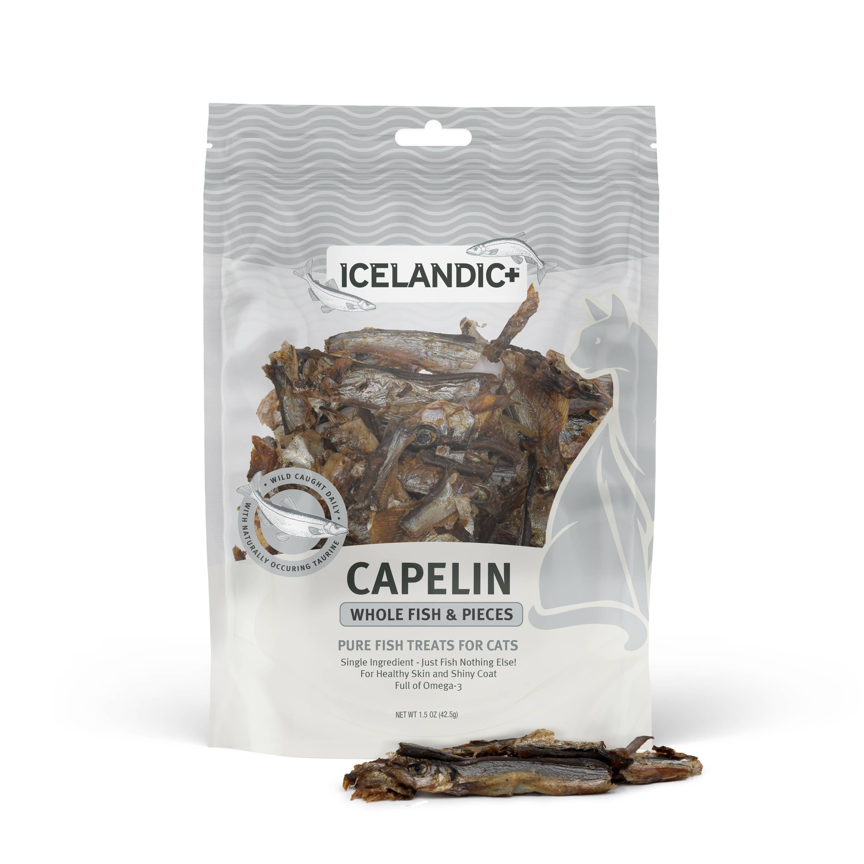 Capelin Whole Fish & Pieces Cat Treats