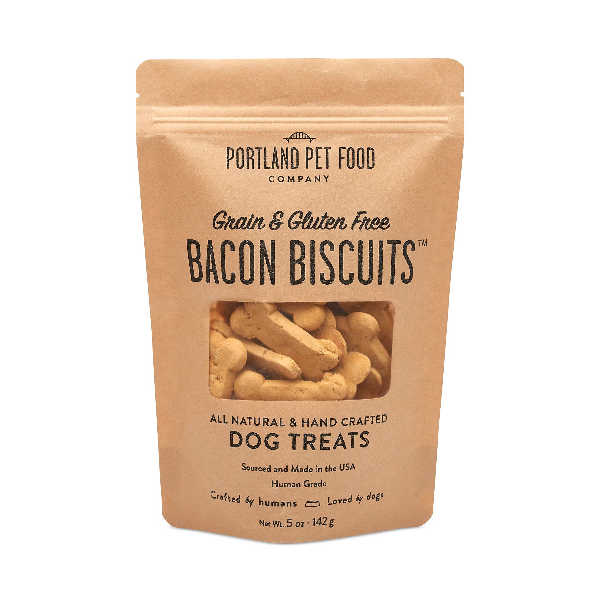 Grain & Gluten-Free Bacon Dog Biscuits