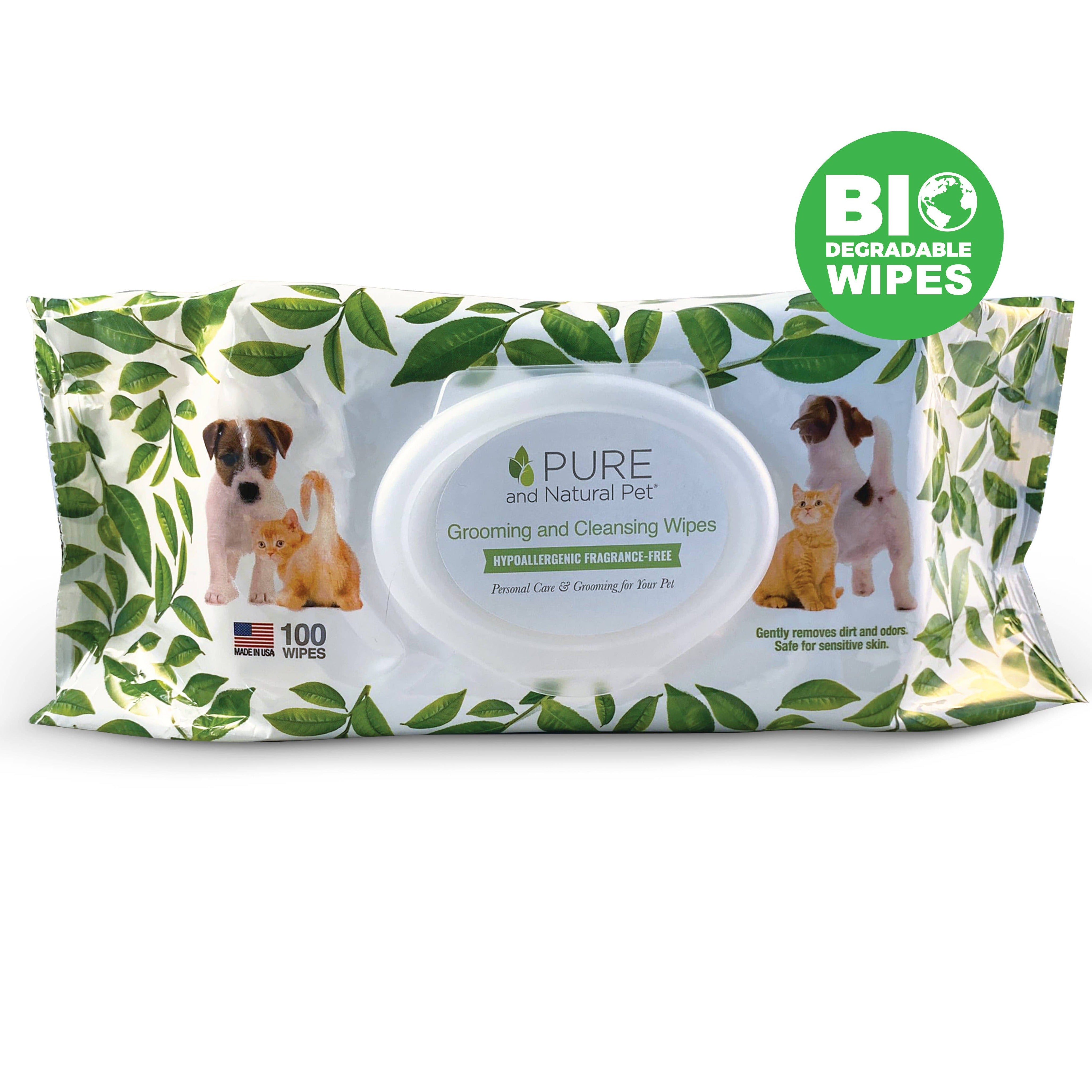 Grooming and Cleansing Wipes (Fragrance-Free)