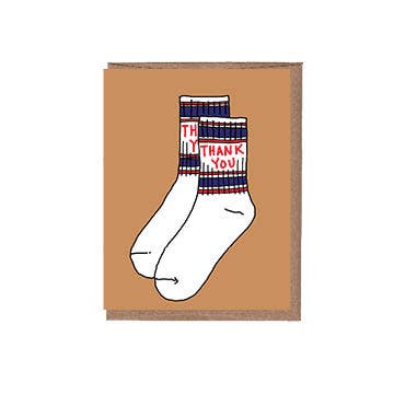 Socks Thank You Greeting Card