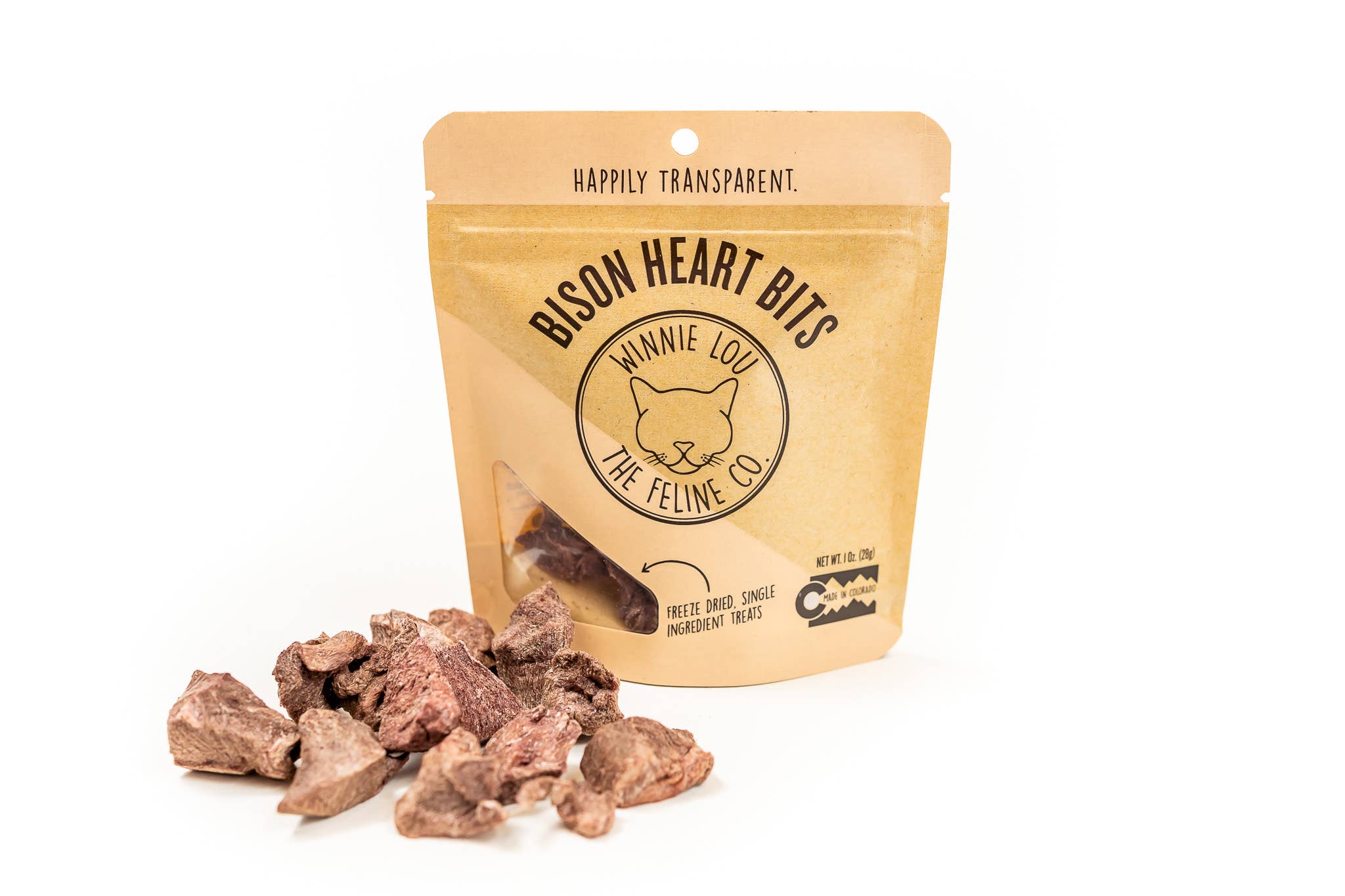 Bison Heart Bits Cat Treats