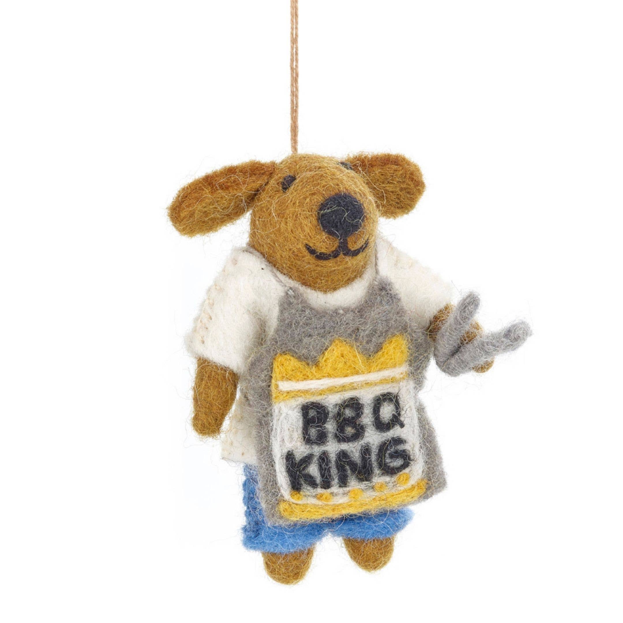 BBQ King Dog Ornament