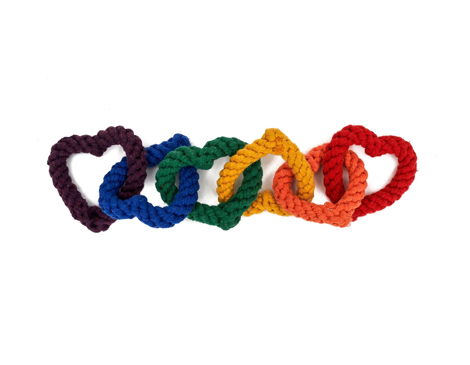 6 Chain Heart Rope Dog Toy